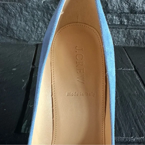 J. Crew Light Blue Suede Heels - Picture 4 of 6